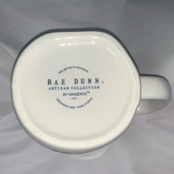 Rae Dunn Signature Mug RAE DUNN (Double-Sided) with Cursive Font + Heart ❤️ - Picture 3 of 4